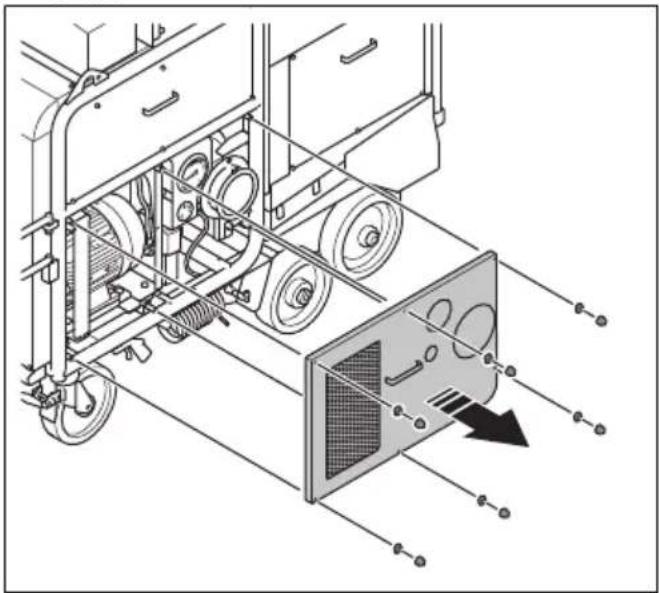 HUSQVARNA TF 334 - To drain the water from the water separator - 1