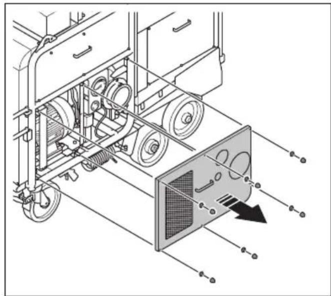 HUSQVARNA TF 334 - To clean the filter in the water separator - 1