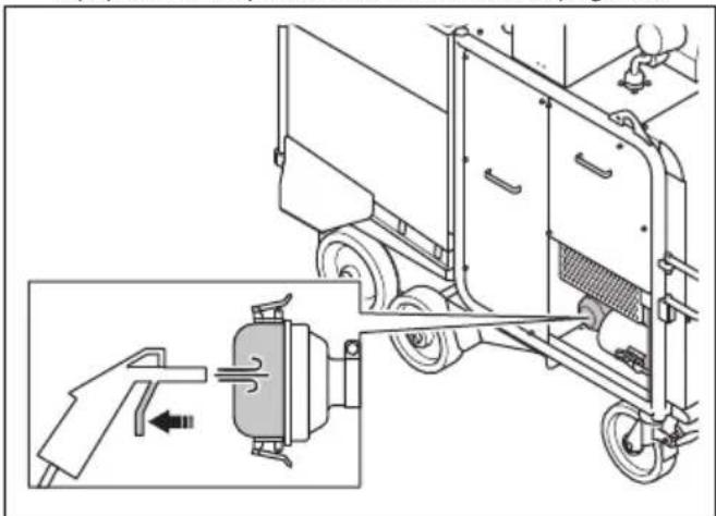 HUSQVARNA TF 324 - Pour nettoyer le filtre du compresseur d'air - 2
