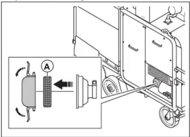 HUSQVARNA TF 324 - To clean the air compressor filter - 3