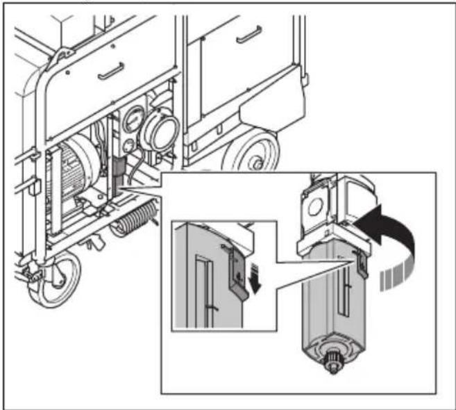 HUSQVARNA TF 324 - So reinigen Sie den Filter im Wasserabscheider - 2