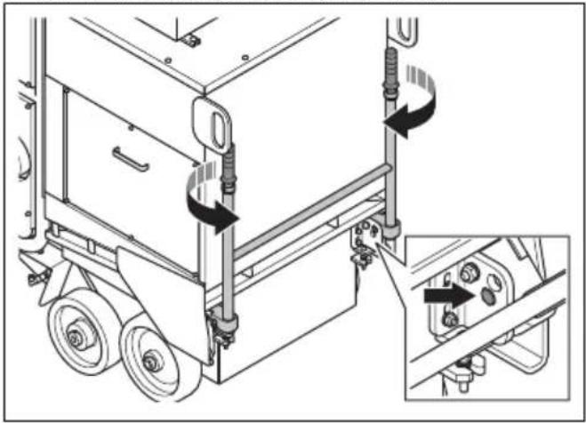 HUSQVARNA TF 324 - To empty the dust container - 3