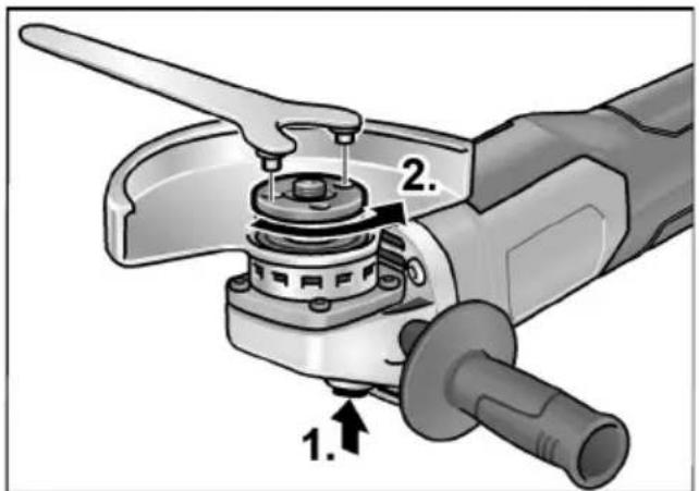 Flex LBE 125 18-EC - Irankio tvirtinimas/keitimas - 1
