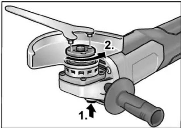 Flex LBE 125 18-EC - Attach the grinding wheel - 1