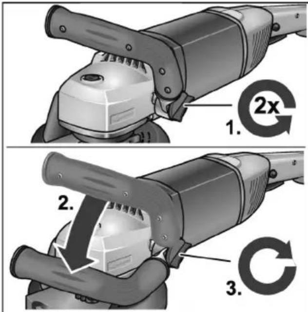 Flex LD 18-7 150 R Kit - Regolazione della maniglia - 1