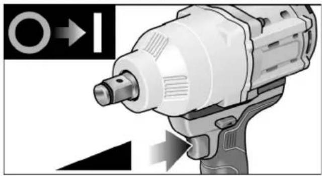 Flex ID 1/4" 18.0-EC - Encender la herramienta eléctrica - 1