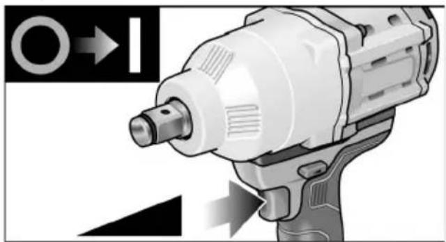 Flex ID 1/4" 18.0-EC - Sähkötyökalun käynnistys - 1