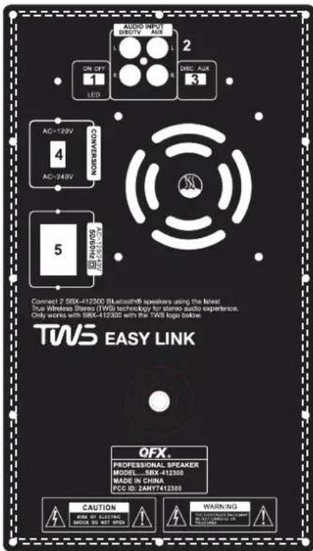 QFX SBX-412300BT - INCLUS: - 1