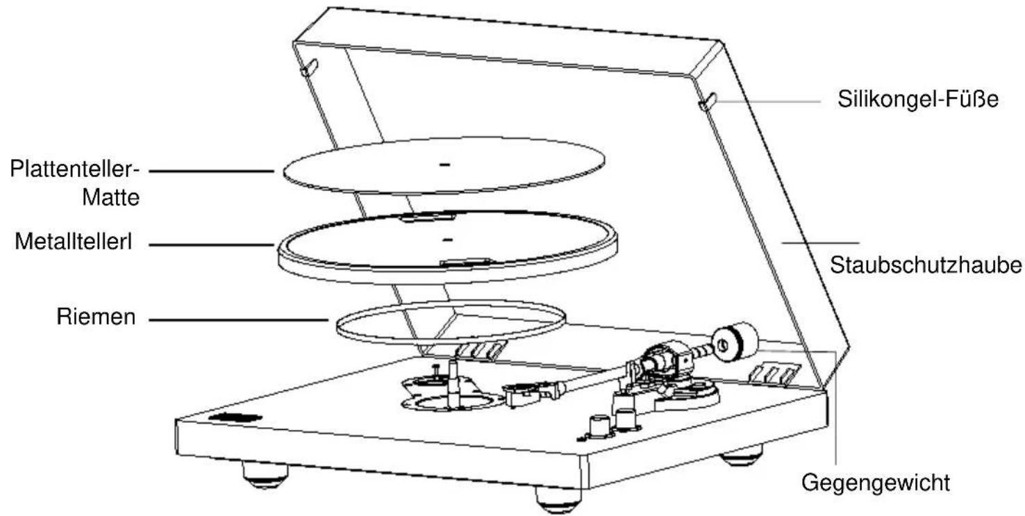 Arkrocket Cassini AR-PH68 - Einrichten Ihres Plattenspielers. - 1