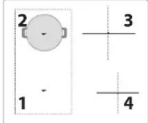 WHIRLPOOL WLX6001DNFF - TAILLE DE LA POÊLE/DU FOND DE CASSEROLE ADAPTÉE AUX DIFFÉRENTES ZONES DE CUISSON - 1