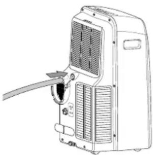 TROTEC PAC 3910 X - Raccordement du tuyau d'évacuation de l'eau de condensation - 2