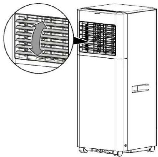 TROTEC PAC 2015 E - Ouverture des volets de ventilation - 1