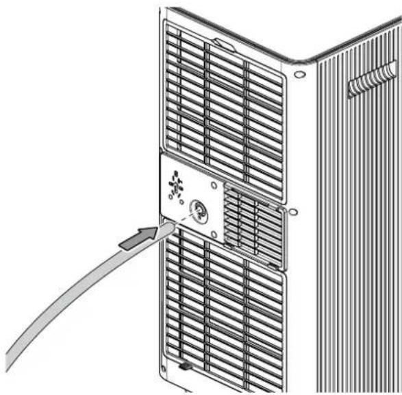 TROTEC PAC 2620 E - Raccordement du tuyau d'évacuation de l'eau de condensation - 2