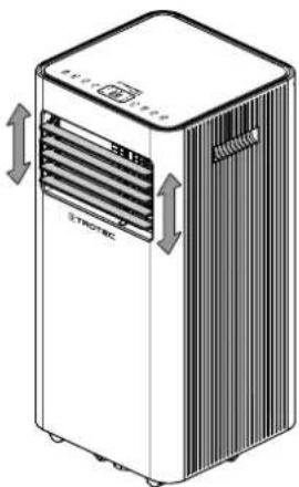 TROTEC PAC 2620 E - Ouverture des volets de ventilation - 1