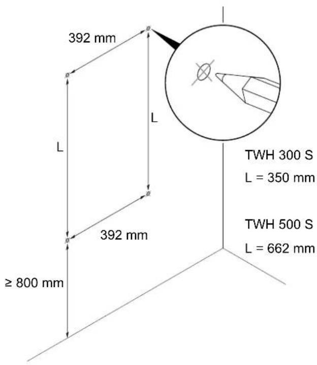 TROTEC TWH 300 S - Montage mural - 1