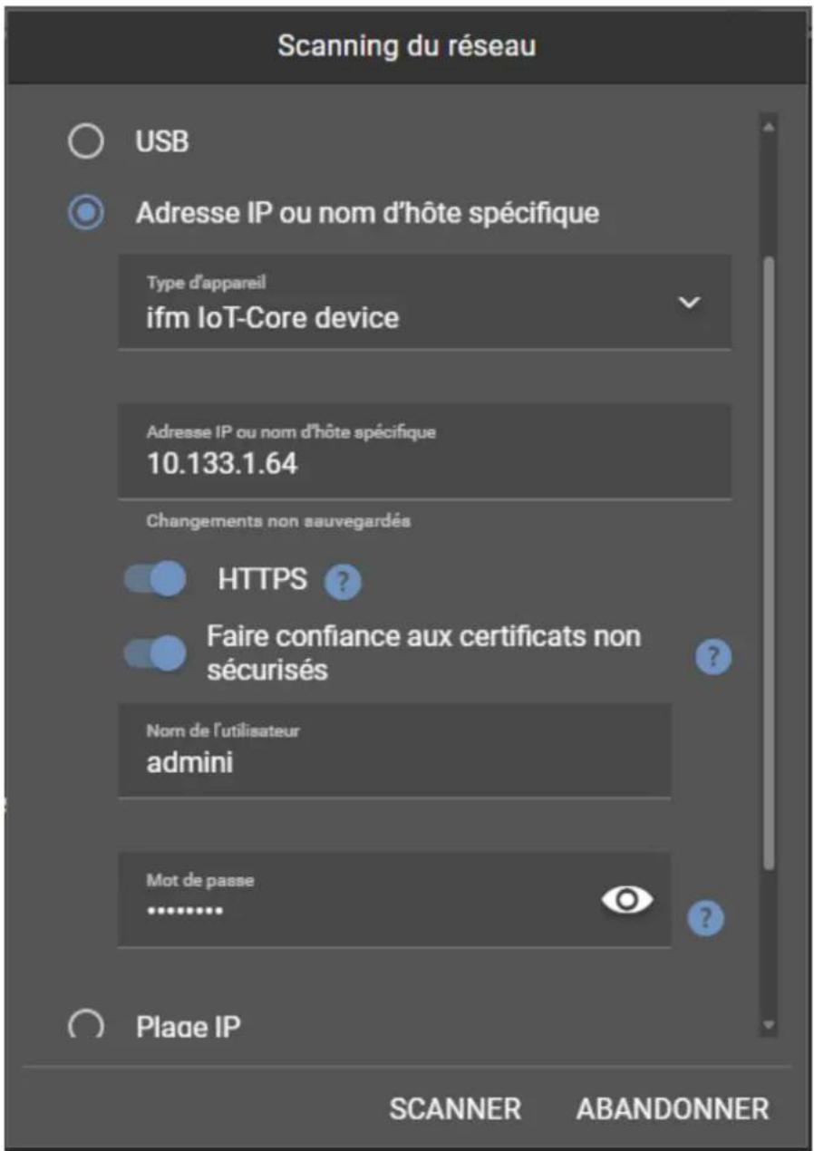 IFM AL1591 - Se connecter à l'appareil - 2