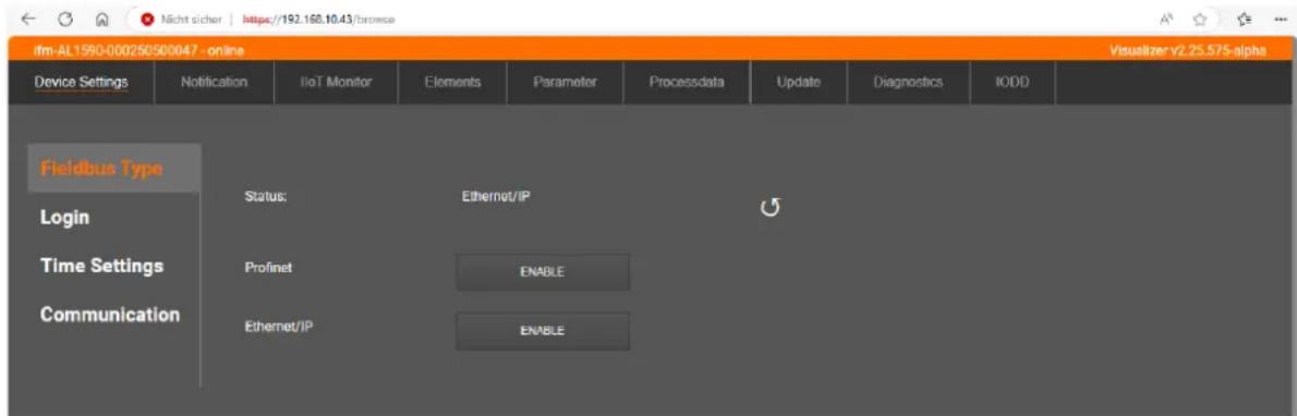 IFM AL1591 - Ouvrir I'IoT Core Visualizer - 1