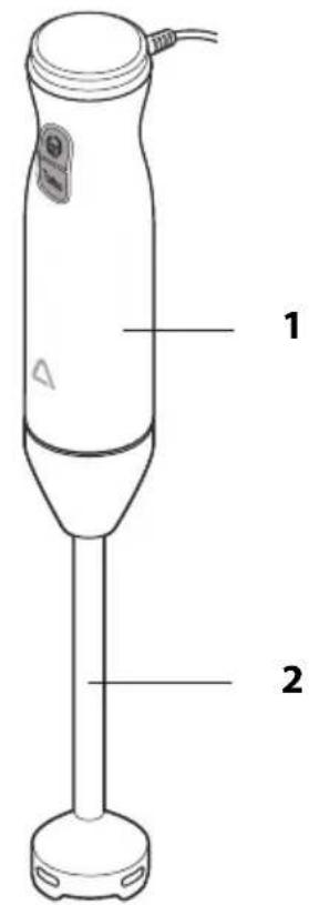 Ambiano GT-SB-09 - Onderdelen en bedieningselementen - 1