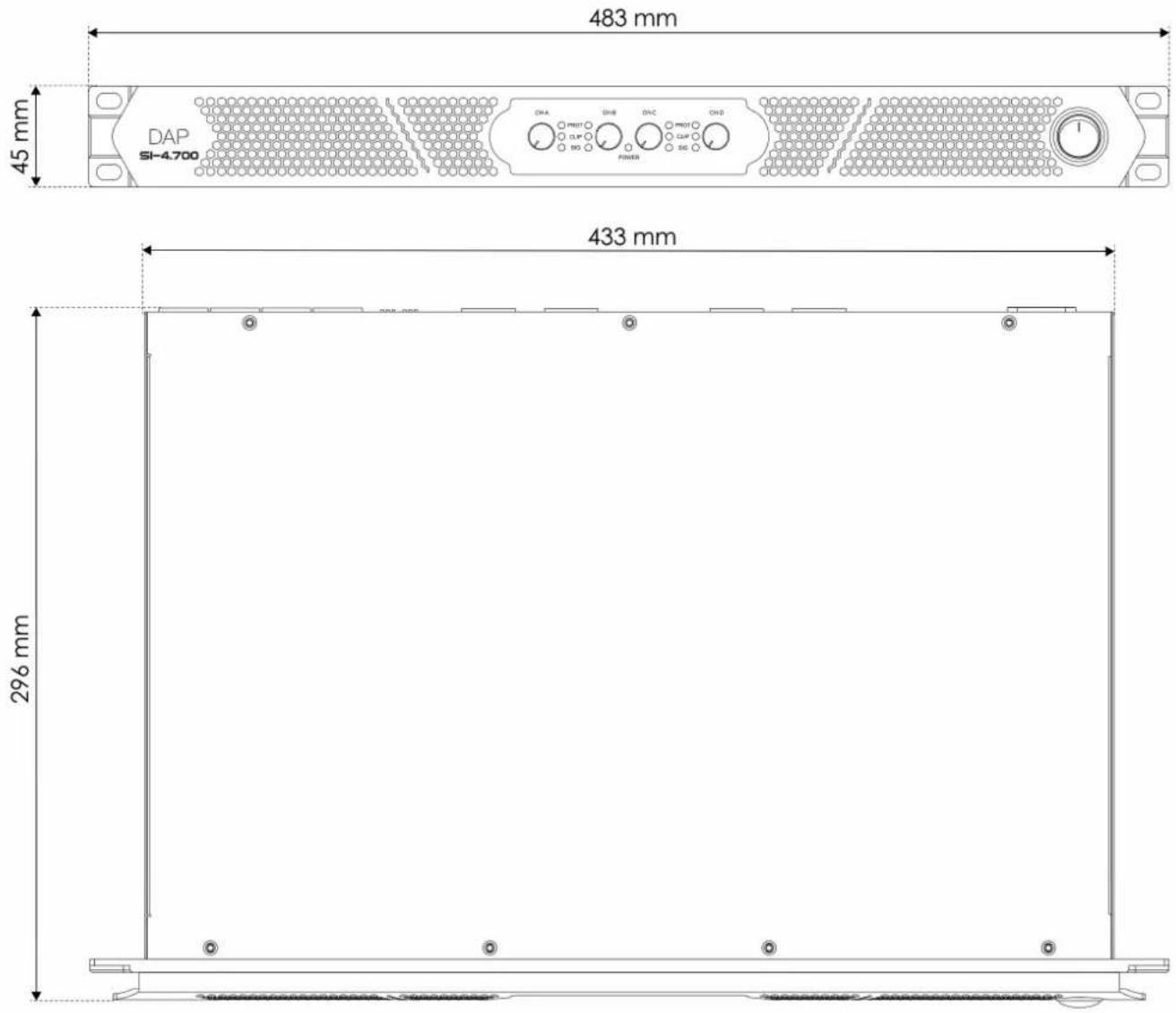 DAP-Audio SI-4.700 - Dimensions - 1