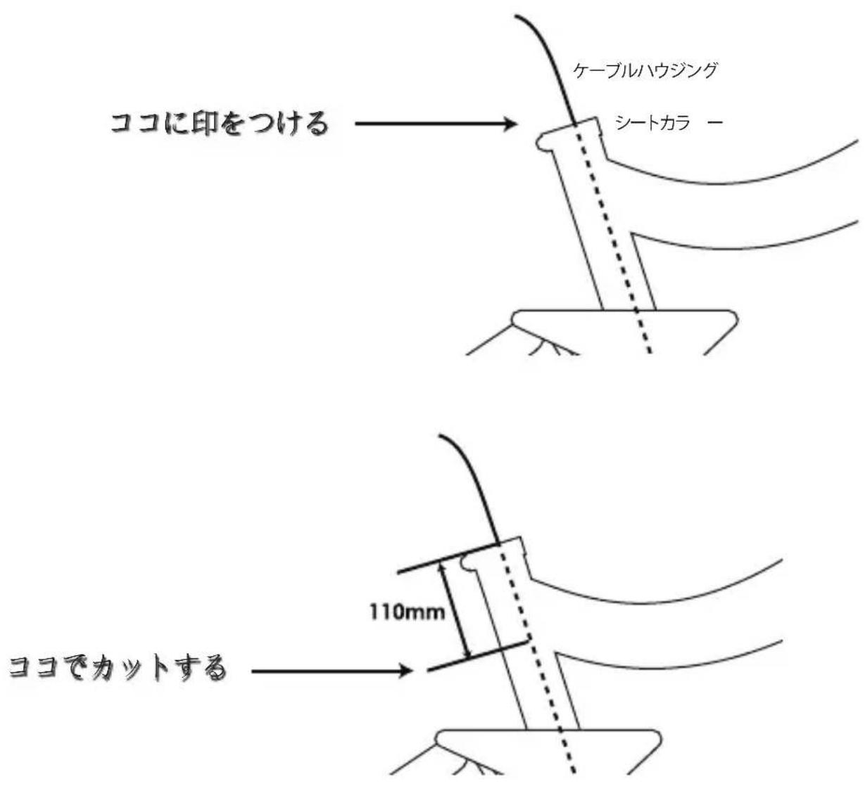 Kind Shock LEV Integra - ケーブルとハウジングの長さ - 1