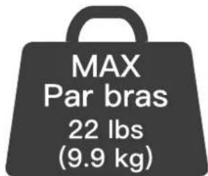 ErgoAV ERDAM2-01B - Restrictions de poids - 1