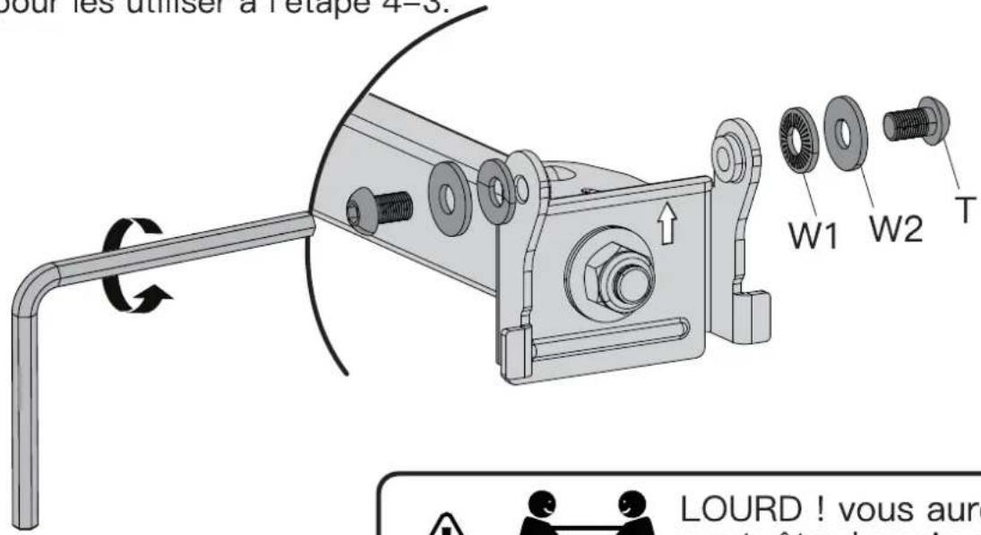 ErgoAV ERMMS1-01B - Étape 4 Fixer le TV sur le bras - 1