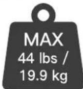 ErgoAV ERMMS1-01B - Restrictions de poids - 1
