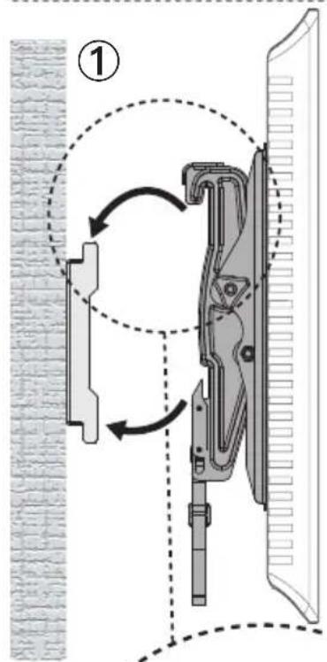 ErgoAV ERMTS1-01B - To Hang TV onto the Wall Plate - 1