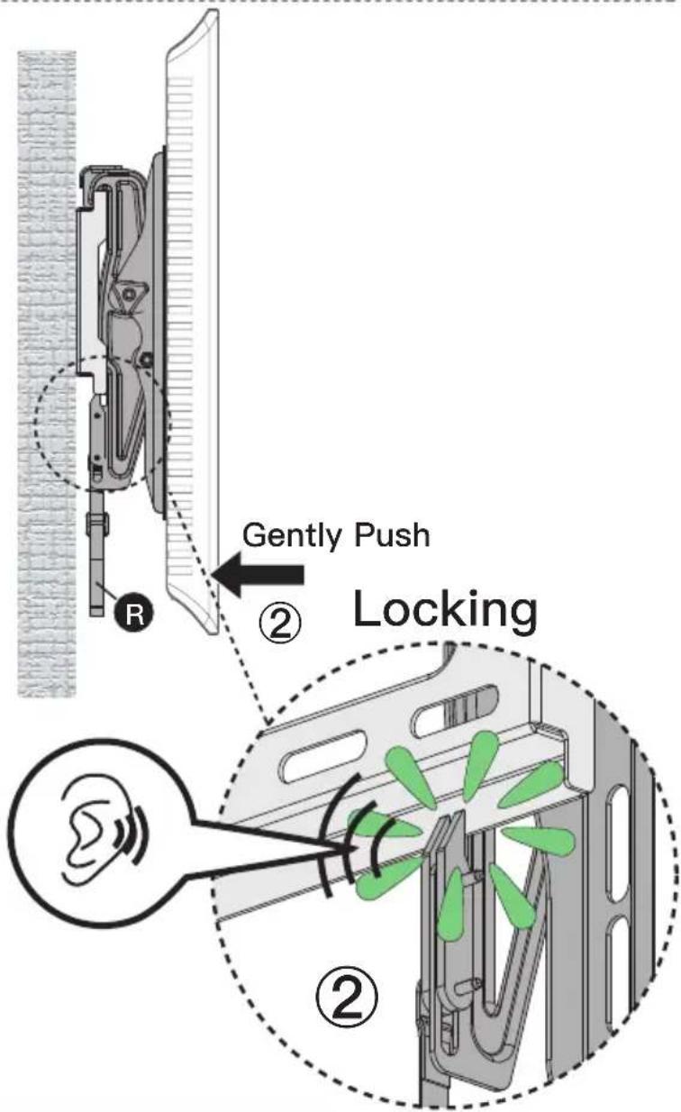 ErgoAV ERMTS1-01B - To Hang TV onto the Wall Plate - 3