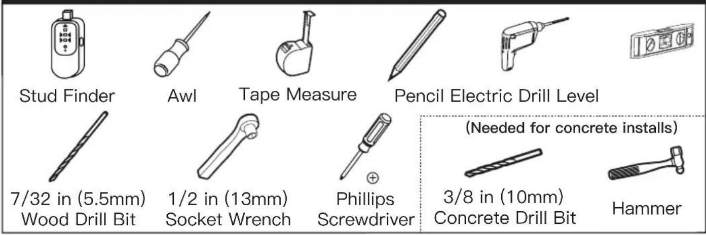 ErgoAV ERMTS1-01B - Check the VESA Pattern of Your TV before the Installation - 2