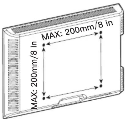 ErgoAV ERMTS1-01B - Check the VESA Pattern of Your TV before the Installation - 1