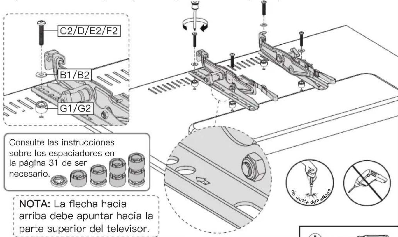 ErgoAV ERMTS1-01B - Opción C (Para televisores con parte trasera saliente) - 1