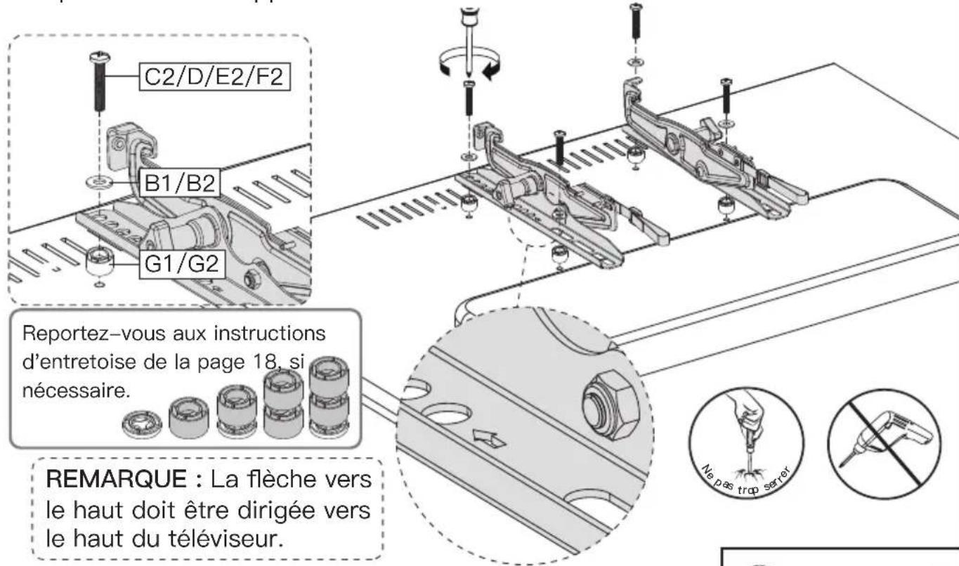 ErgoAV ERMTS1-01B - Option C (pour un téléviseur avec une surépaisseur) - 1
