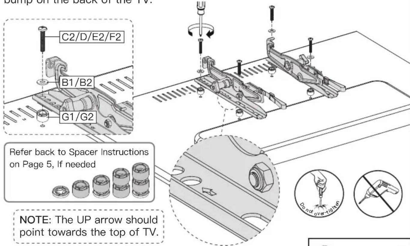 ErgoAV ERMTS1-01B - Option C (For TV with A "Bump") - 1