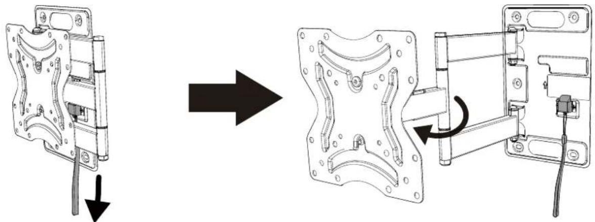 ErgoAV ERMSS1-01B - Étape 1 Déverrouiller le bras et détacher le plastron - 1