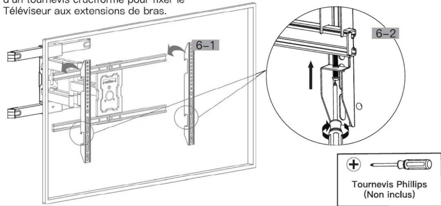 ErgoAV ERMML3-01B - Étape 6 Fixez le Téléviseur sur l'assemblage de bras / plaque murale [01] - 3