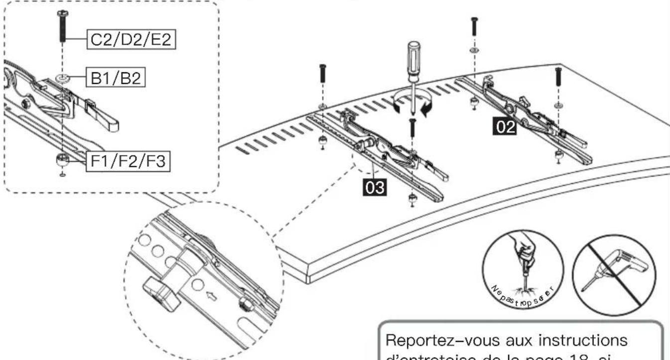 ErgoAV ERMTM1-01B - Option B (pour un téléviseur à dos arrondi) - 2