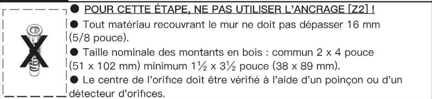 ErgoAV ERTSS2-01B - Pour l'installation de montants en bois - 1