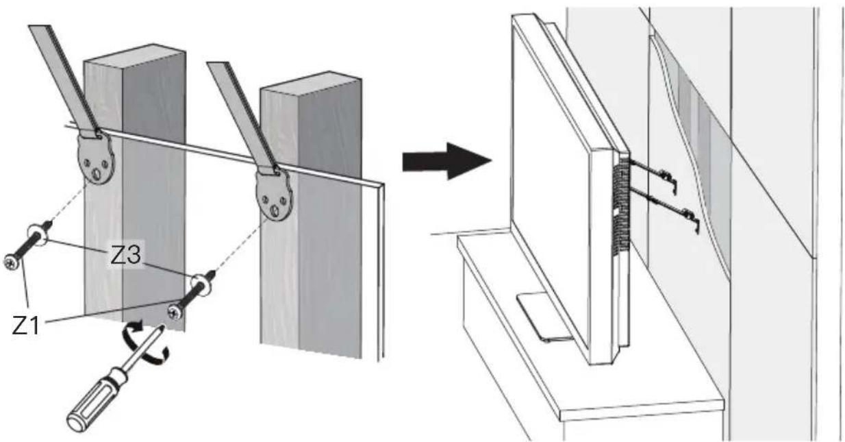 ErgoAV ERTSS2-01B - For Wooden Stud Installation - 7