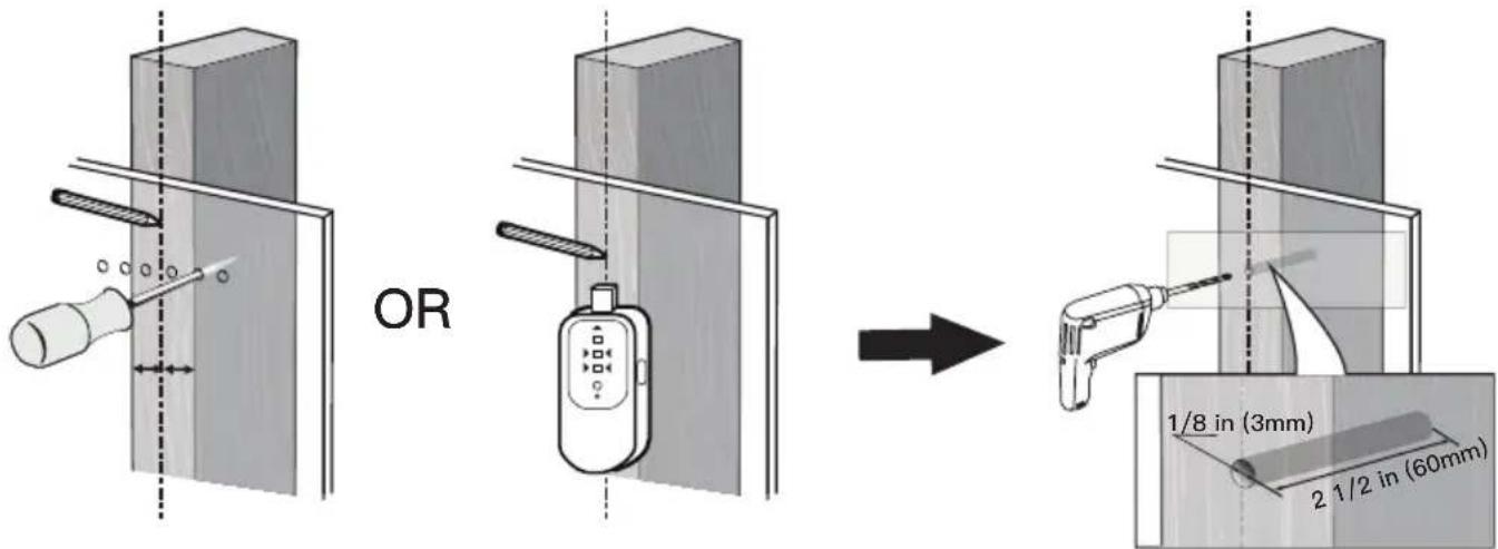 ErgoAV ERTSS2-01B - For Wooden Stud Installation - 2