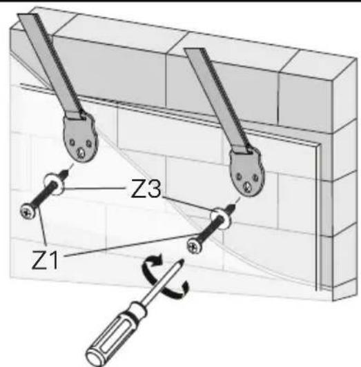 ErgoAV ERTSS2-01B - Étape 5C Pour une installation en béton massif ou en blocs de béton - 5