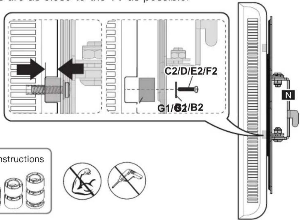 ErgoAV ERTSS2-01B - Option E (For Recessed Holes) - 1