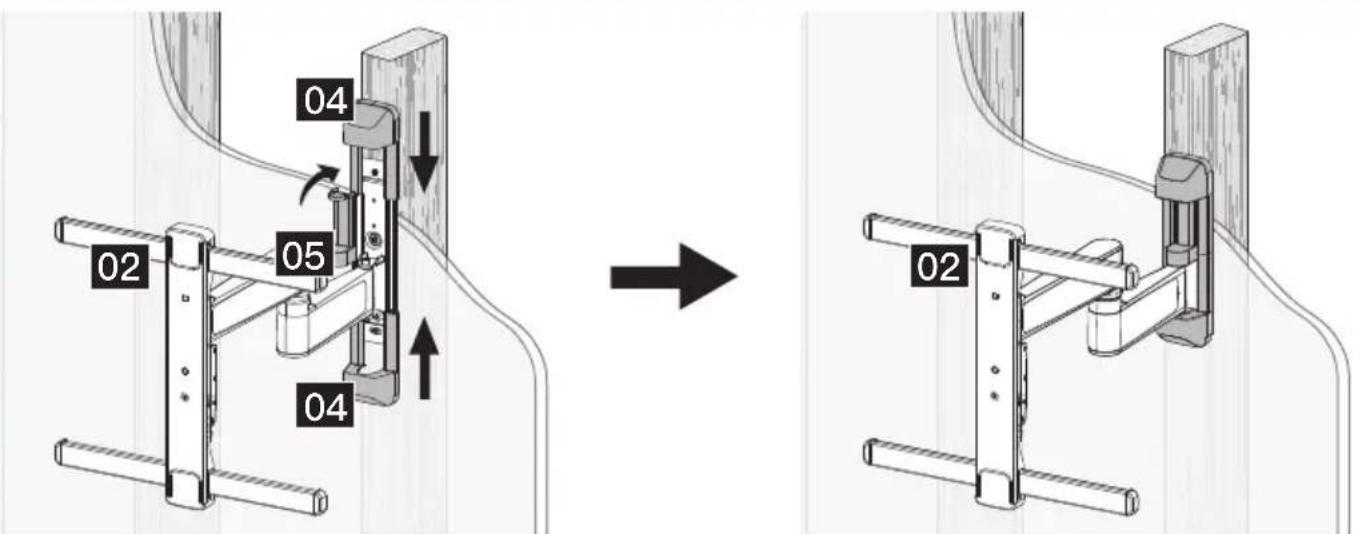 ErgoAV ERMMM7-01B - Step 3 Mount the Wall Panel Cover on the Wall Plate - 1