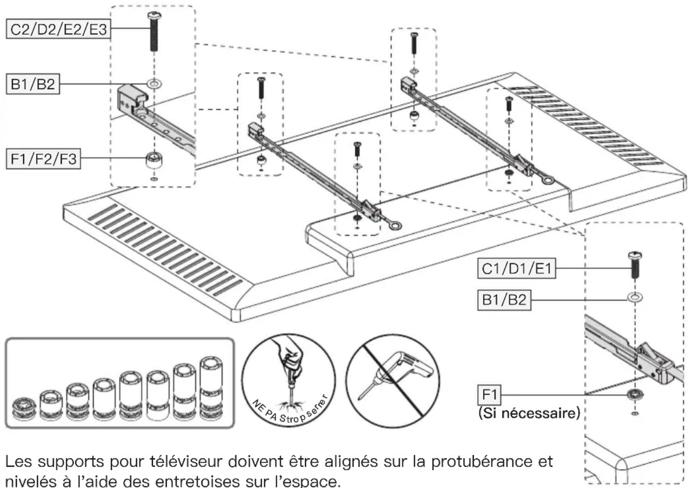 ErgoAV ERMMM7-01B - Option A (Pour les téléviseurs à dos plat) - 4