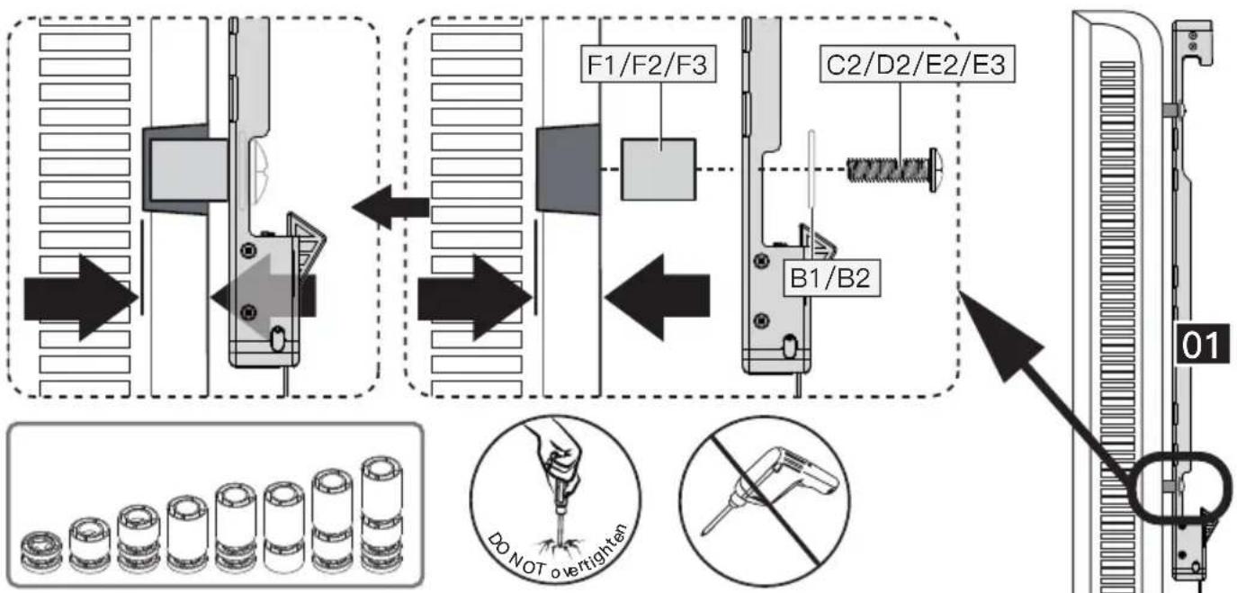 ErgoAV ERMMM7-01B - Option A (For Flat Back TVs) - 5
