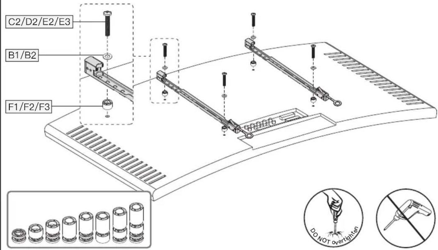 ErgoAV ERMMM7-01B - Option A (For Flat Back TVs) - 2