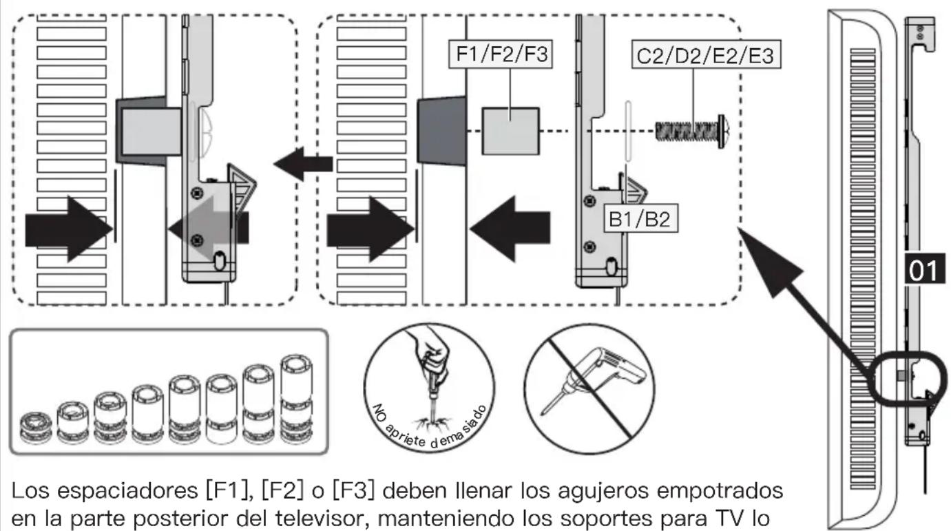 ErgoAV ERMMM7-01B - Opción A (Para televisores de espalda plana) - 5