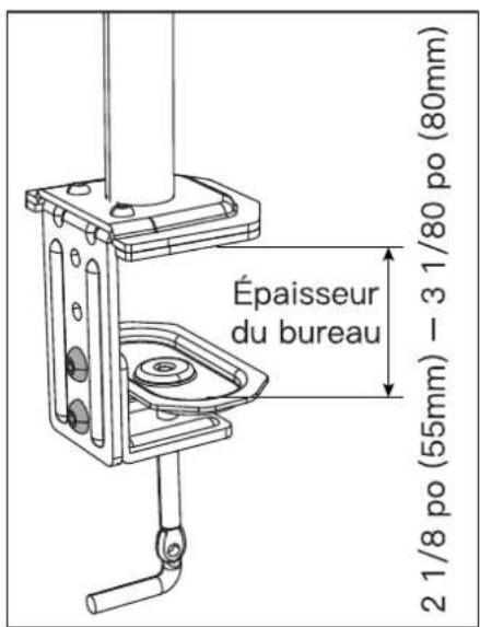 ErgoAV ERDAS2-01B - Option A: Installation de la pince de serrage en C - 6
