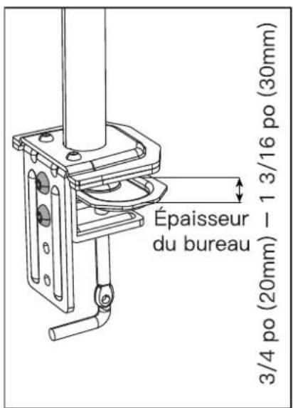 ErgoAV ERDAS2-01B - Option A: Installation de la pince de serrage en C - 8