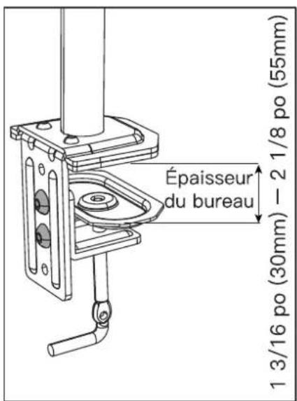 ErgoAV ERDAS2-01B - Option A: Installation de la pince de serrage en C - 7